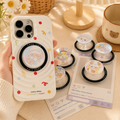 Cute Cartoon Phone Grip Stand, Collapsible Expandable Phone Holder, Adjustable Cell Phone Kickstand for iPhone, Samsung and Most Smartphones